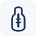 Tooth root canal treatment icon showing dental instrument